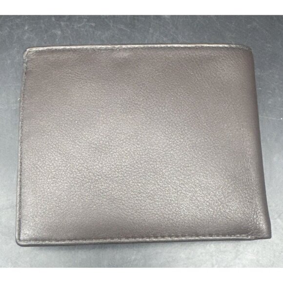 Perry Ellis Men's Genuine Brown Leather Bifold Wallet NEW - Picture 8 of 10